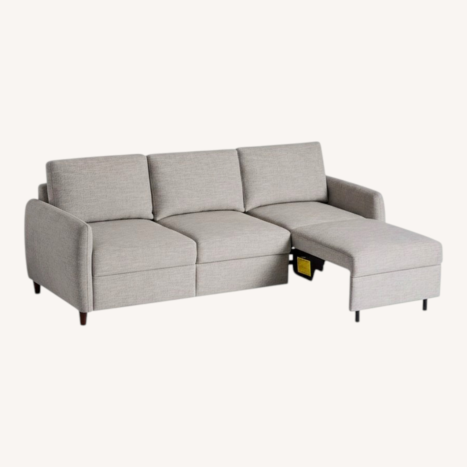 World Market Light Gray Fabric 3+ Seater Sofa - image-0