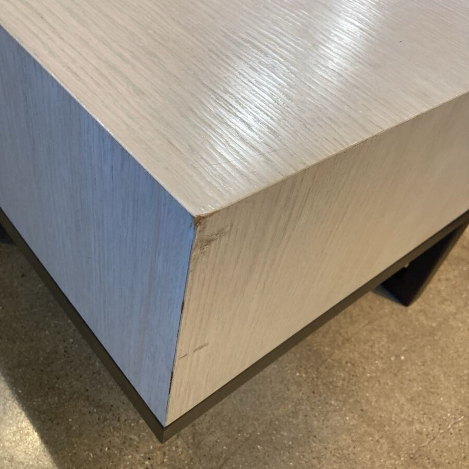 Contemporary Rectangular Wood & Metal Coffee Table - image-6