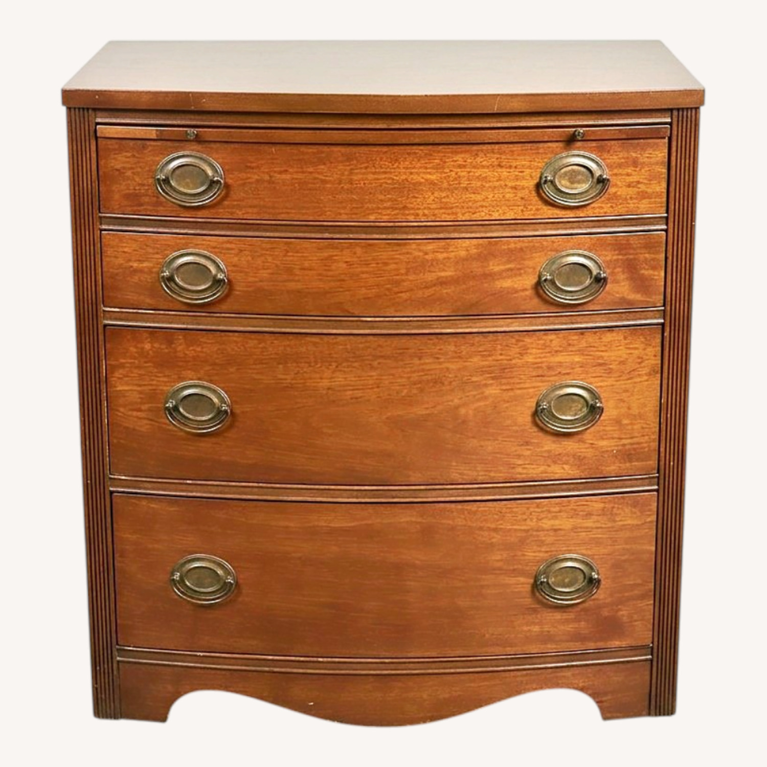 Federal Bowfront Bachelor's Chest Dresser - image-0