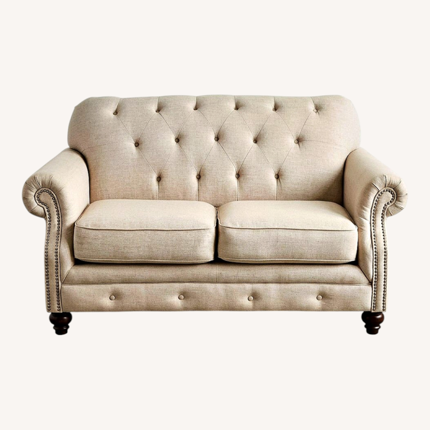 Kieran Traditional Roll-Arm Loveseat - image-0