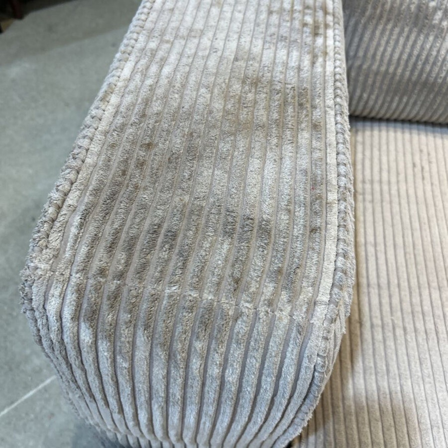 Angled 2-Piece Corduroy Sectional - image-5