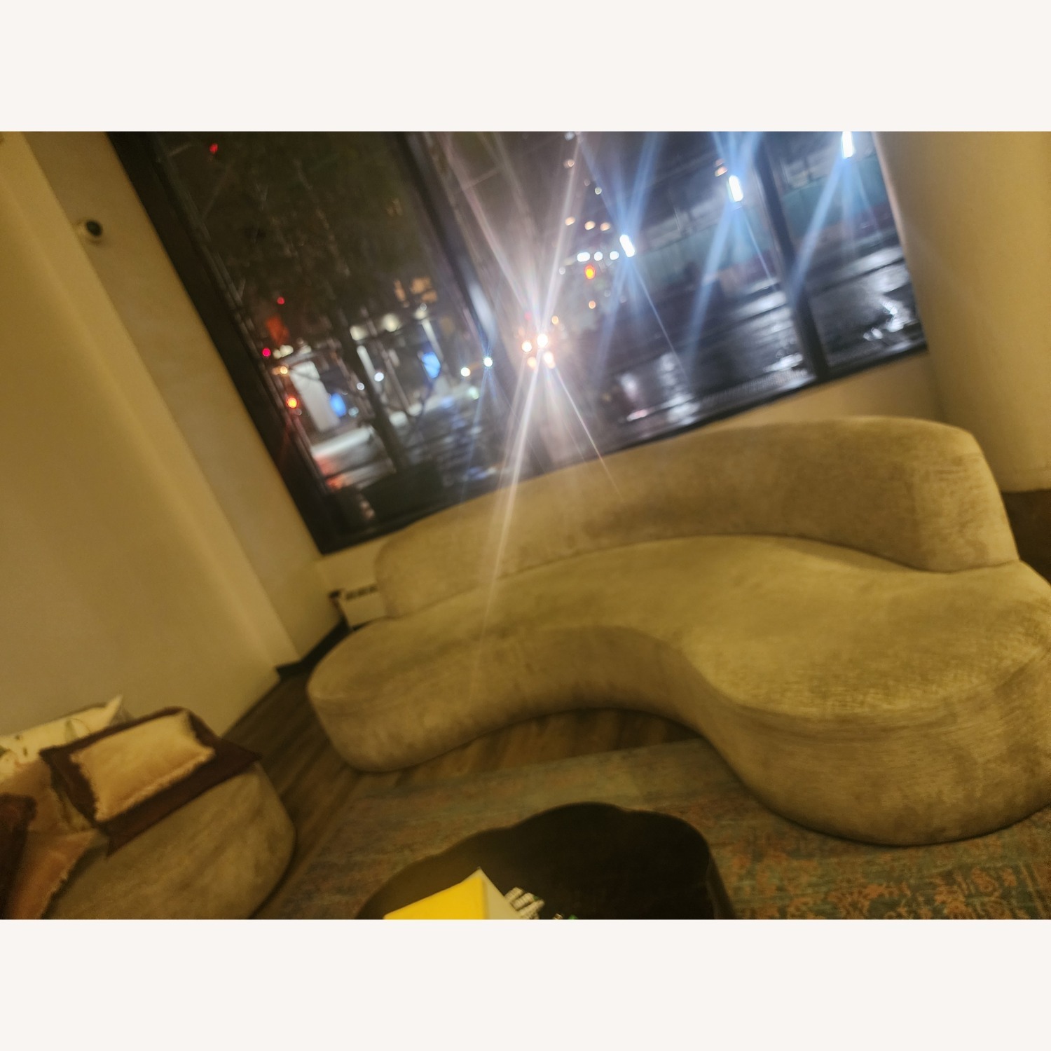 White Wool 3+ Piece Sectional - image-4