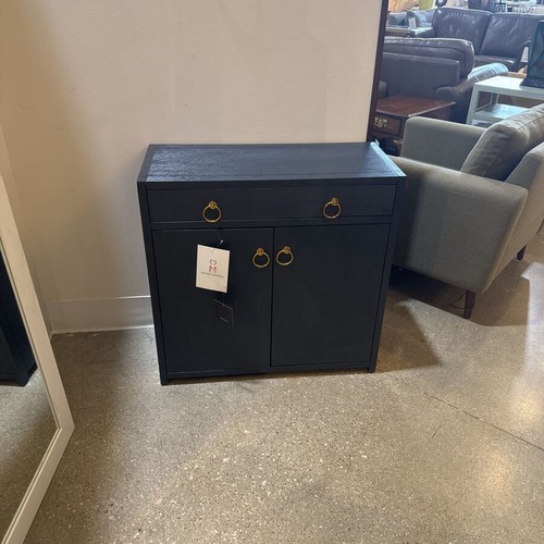 Used Lark 1-Drawer Cabinet Furniture Navy/Gold for sale on AptDeco