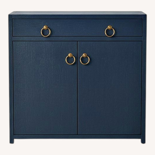 Used Lark 1-Drawer Cabinet Furniture Navy/Gold for sale on AptDeco
