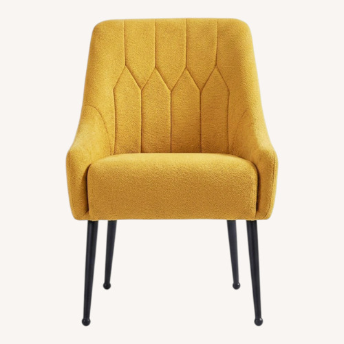 Used Corvus Fabric Dining Chair - Yellow for sale on AptDeco