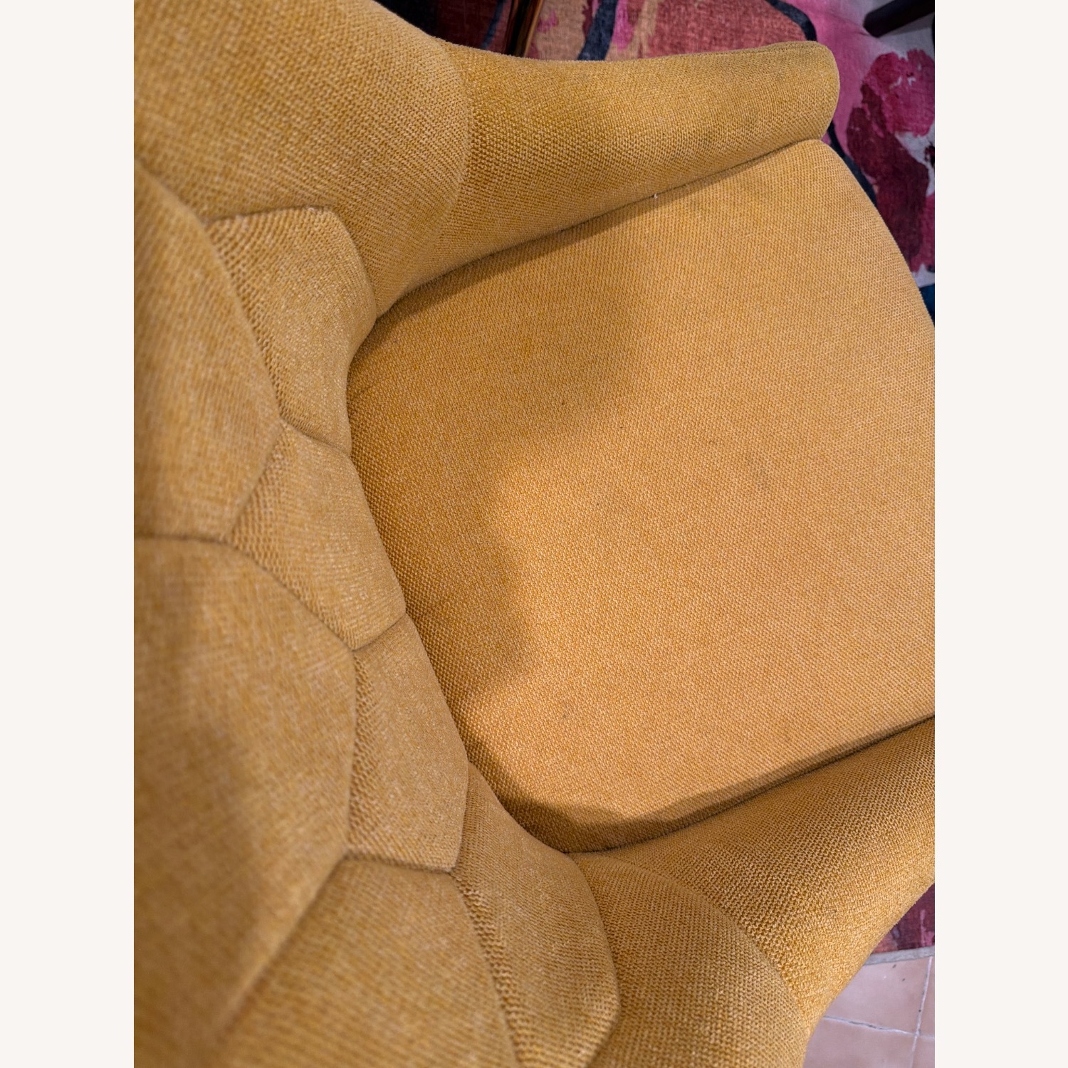 Corvus Fabric Dining Chair - Yellow - image-4