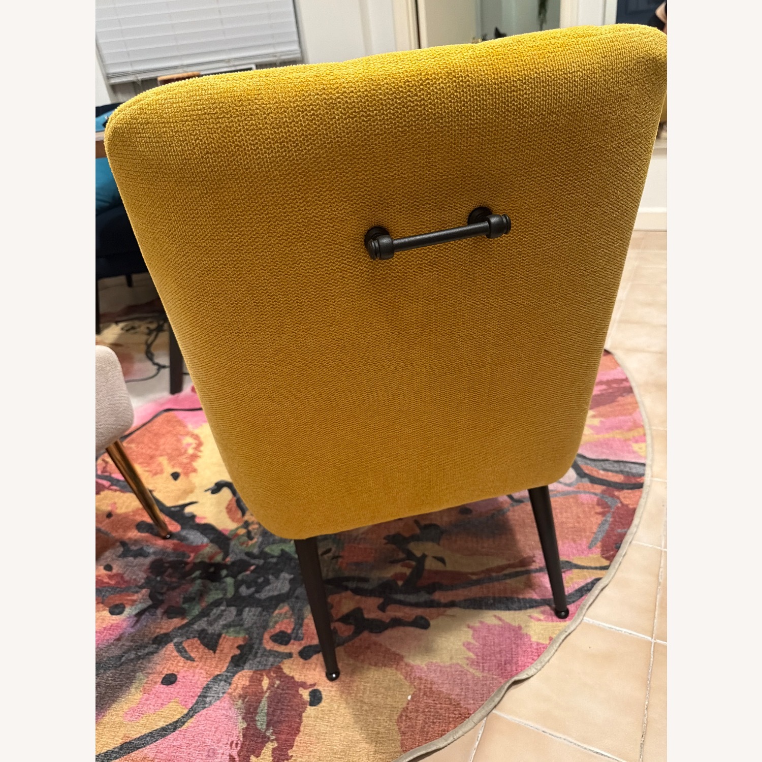 Corvus Fabric Dining Chair - Yellow - image-3