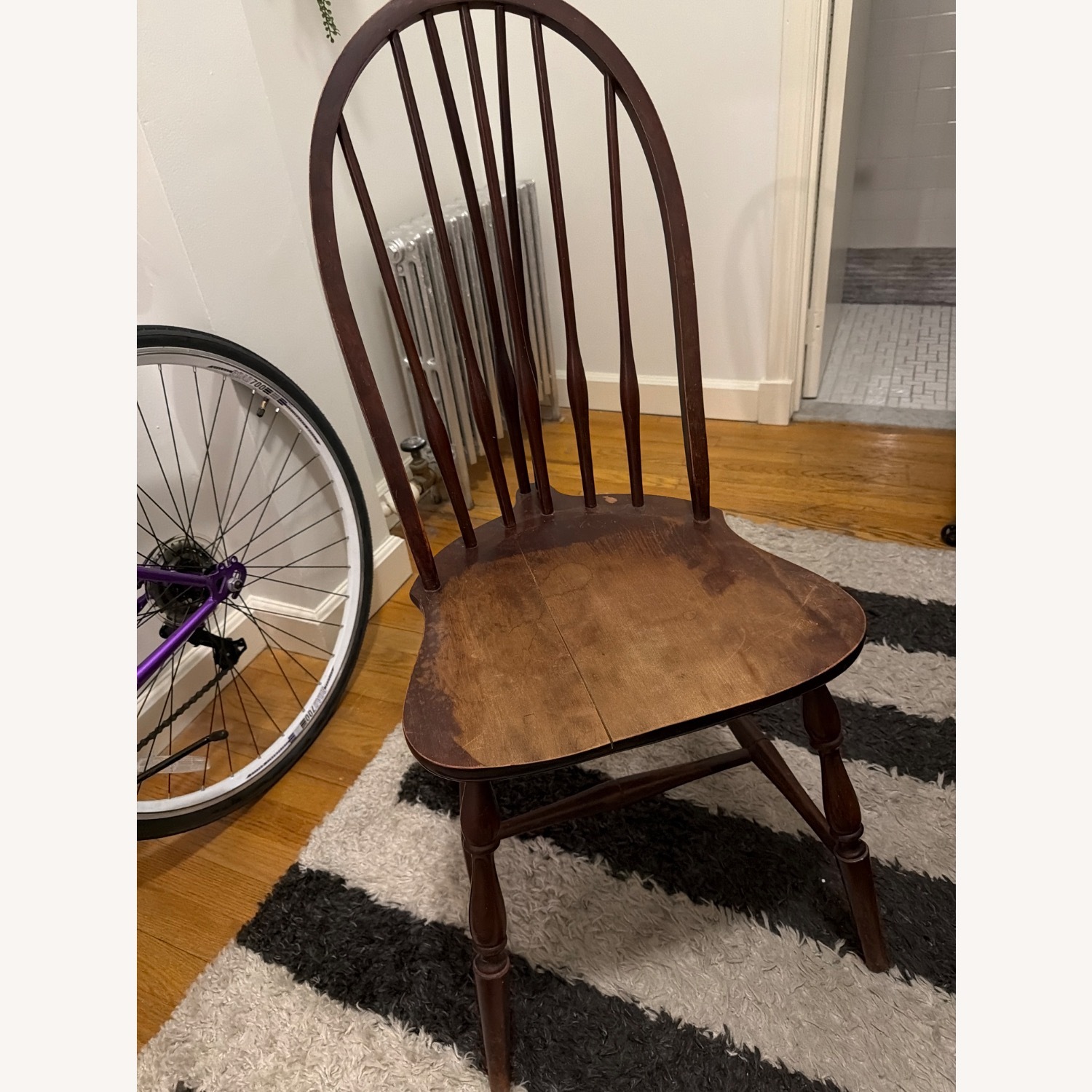 Vintage/Antique Finds Dark Brown Dining Chair - image-1