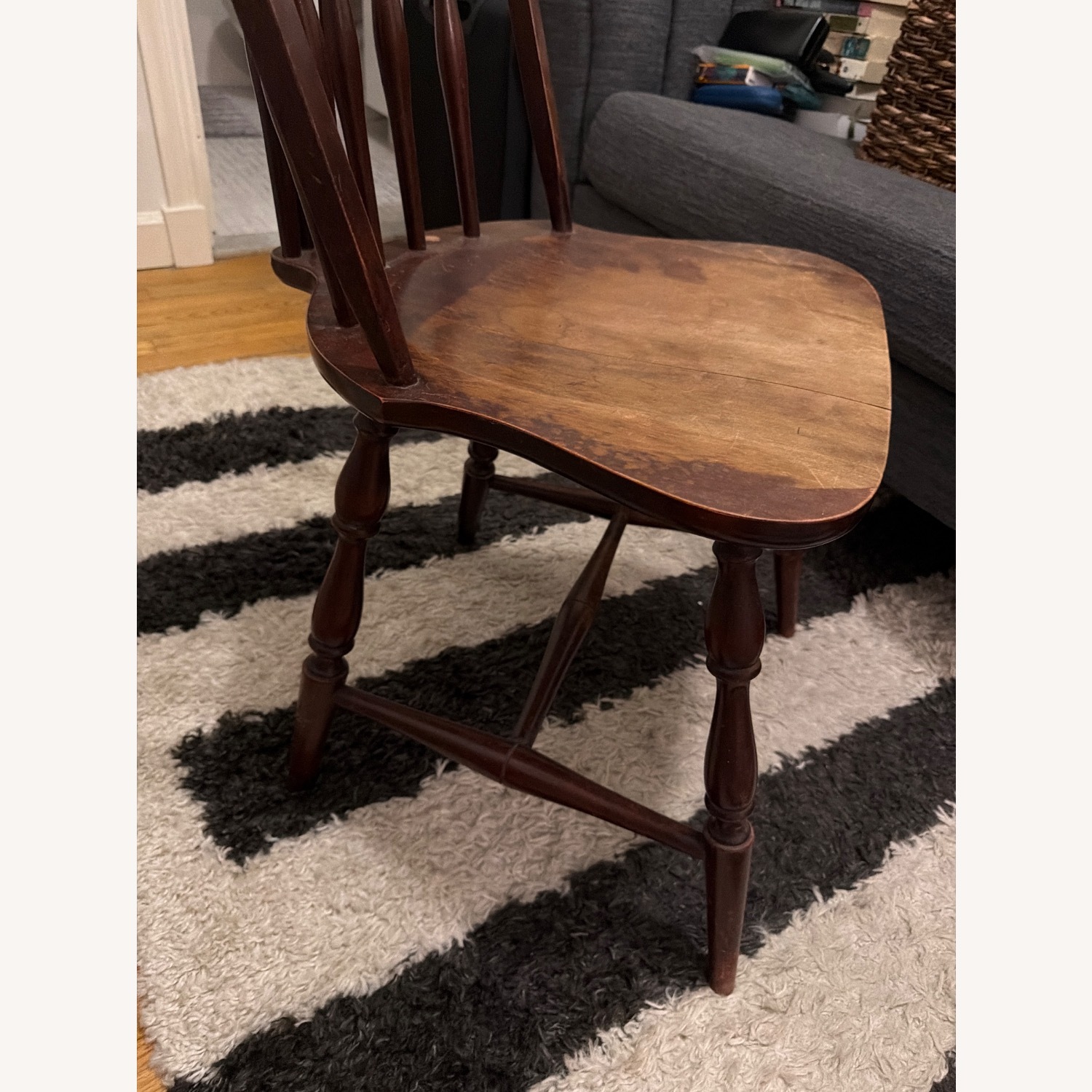Vintage/Antique Finds Dark Brown Dining Chair - image-2