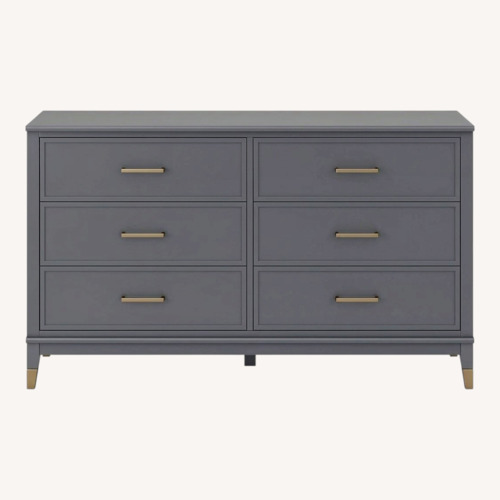 Used Double Dresser 6 Drawer Graphite Gray for sale on AptDeco