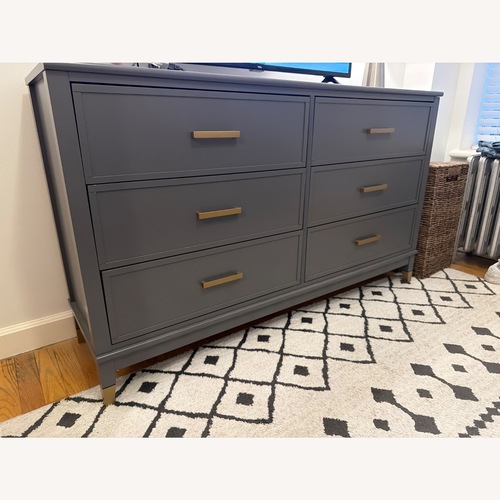 Used Double Dresser 6 Drawer Graphite Gray for sale on AptDeco