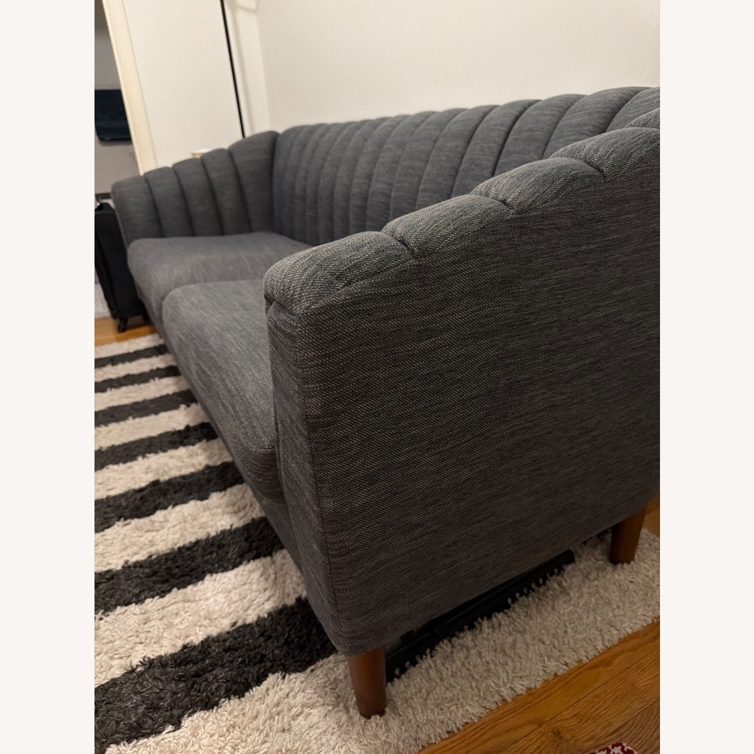 Denim Blue 3 Seater Sofa - image-2