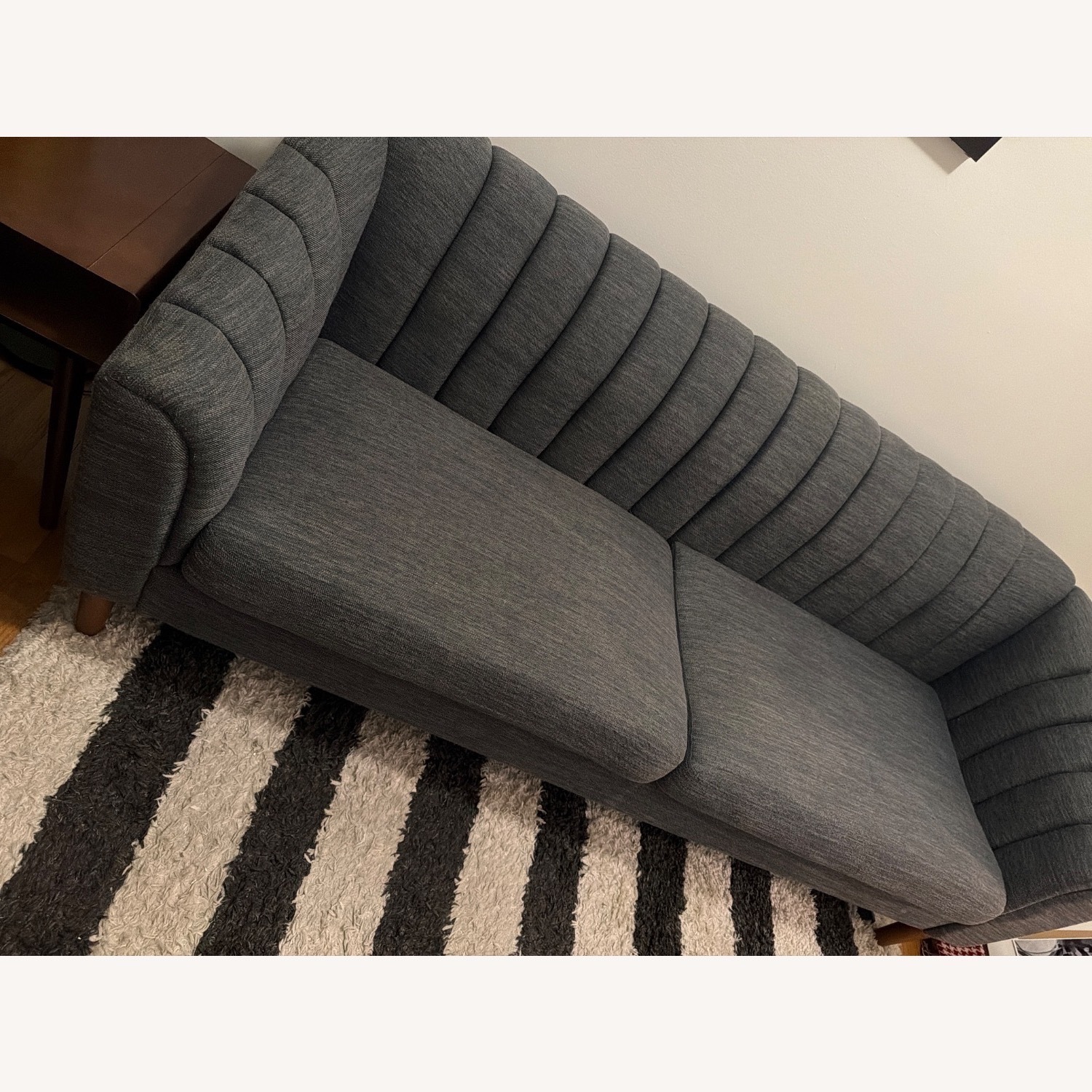 Denim Blue 3 Seater Sofa - image-1