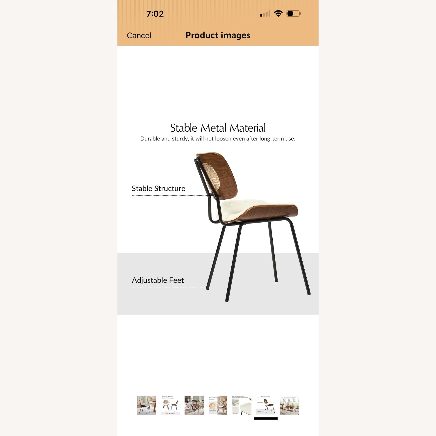 HULALA HOME Rattan Dining Chairs  - image-3