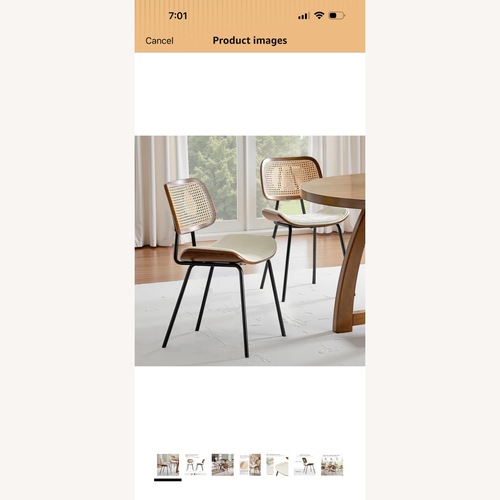 Used HULALA HOME Rattan Dining Chairs for sale on AptDeco