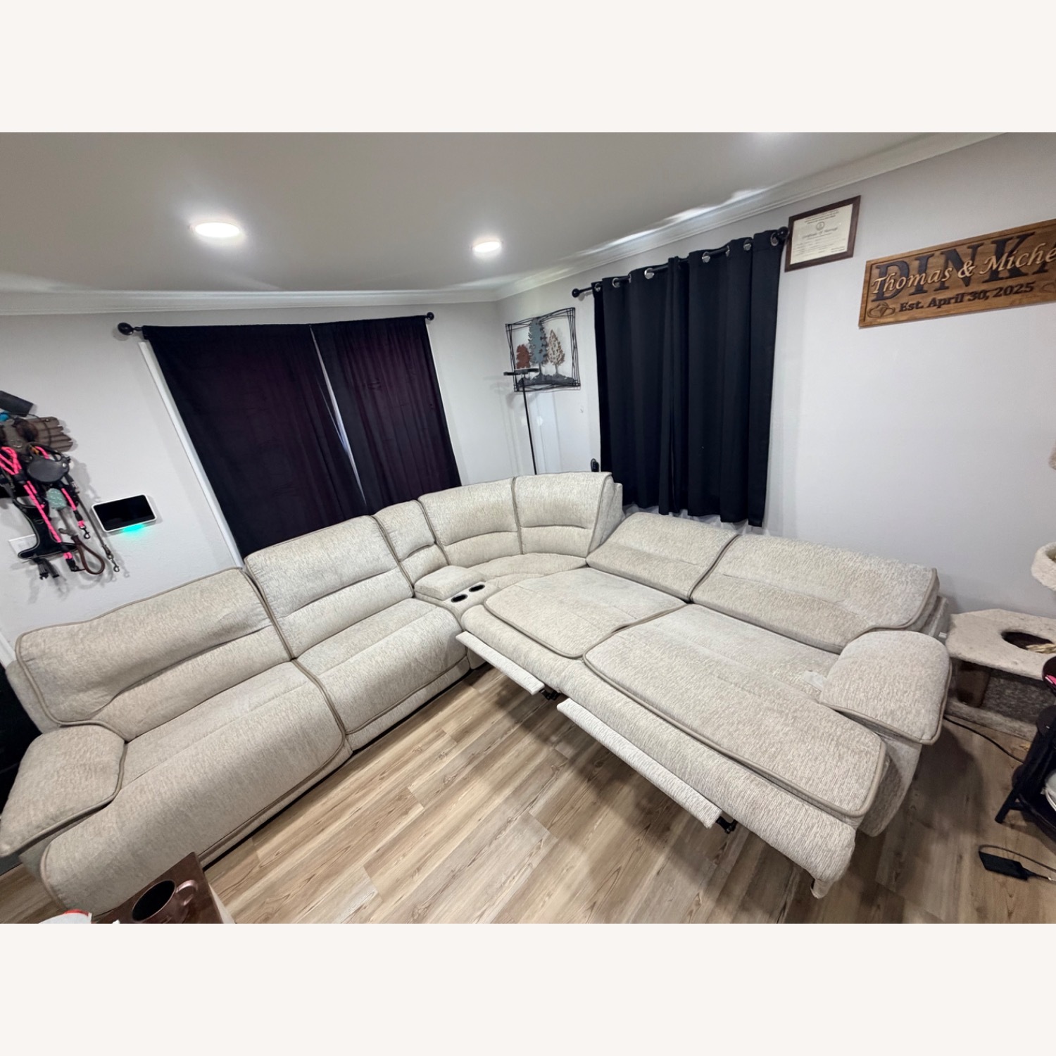 Natural Fabric 3+ Piece Sectional - image-4