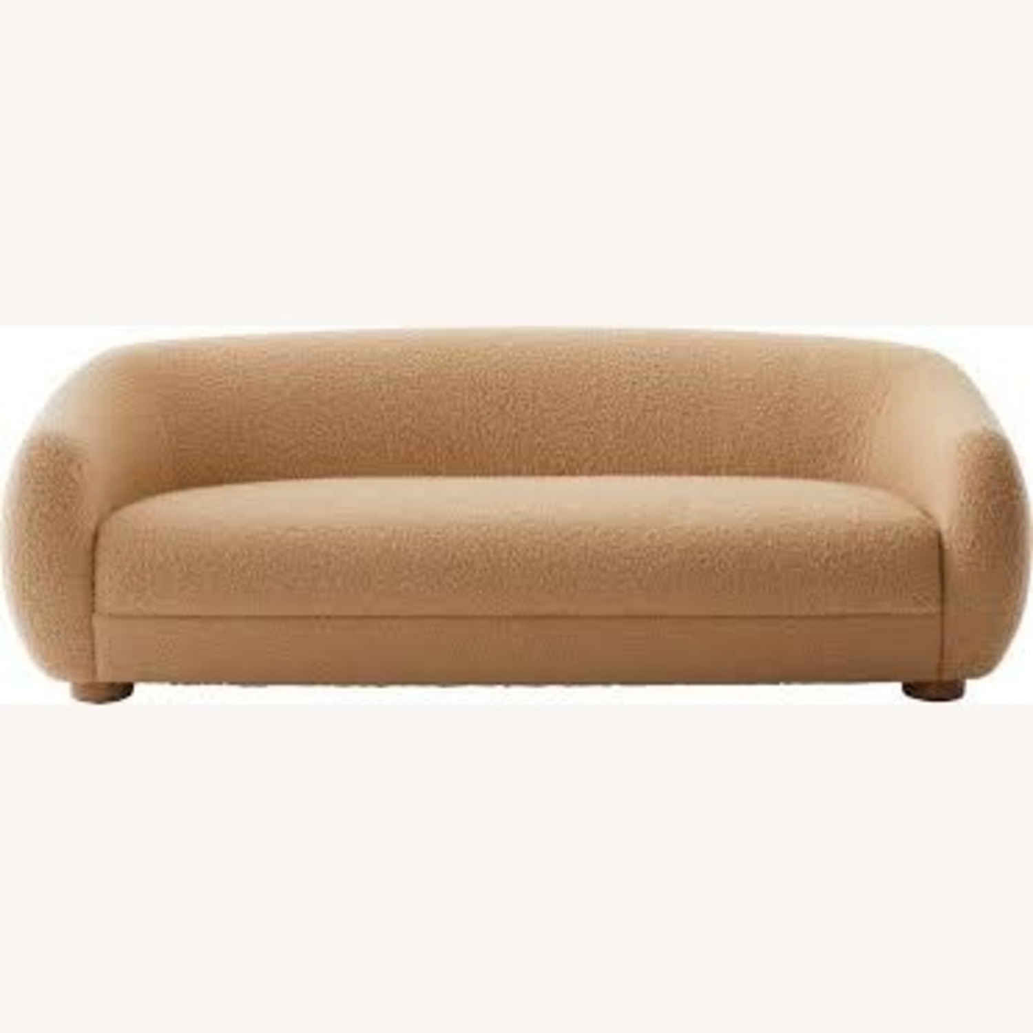 CB2 Laszlo 80" Sofa, Camel Brown Boucle - image-4