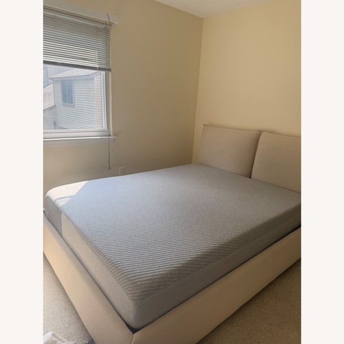 Used Raymour & Flanigan Natural Queen Bed for sale on AptDeco