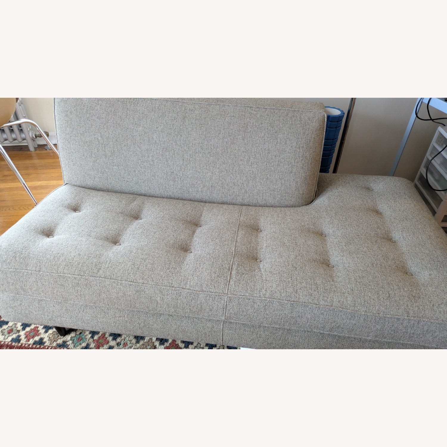 Room & Board Natural Fabric 2 Seater Armless Sofa - image-3
