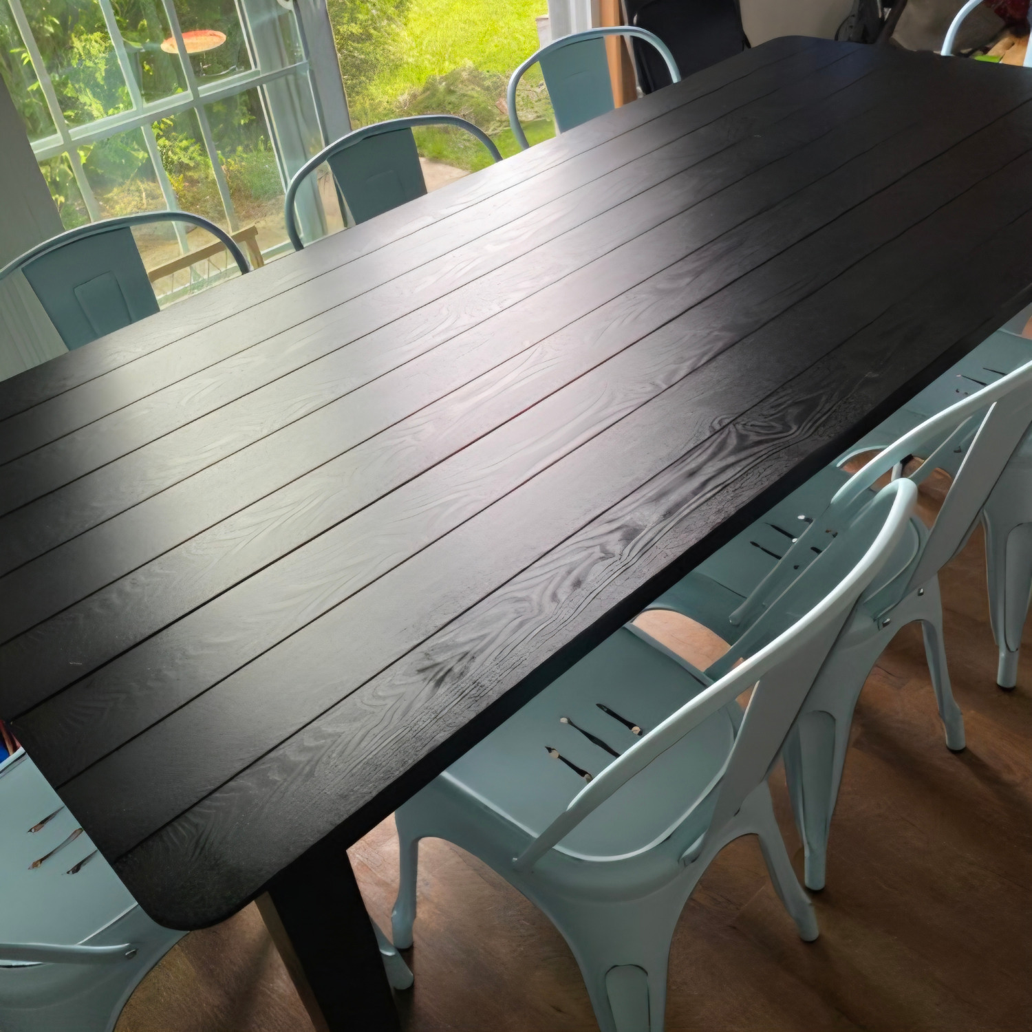 Wayfair Black Wood Dining Set - image-2