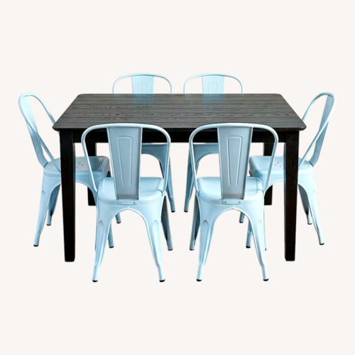 Used Wayfair Black Wood Dining Set for sale on AptDeco