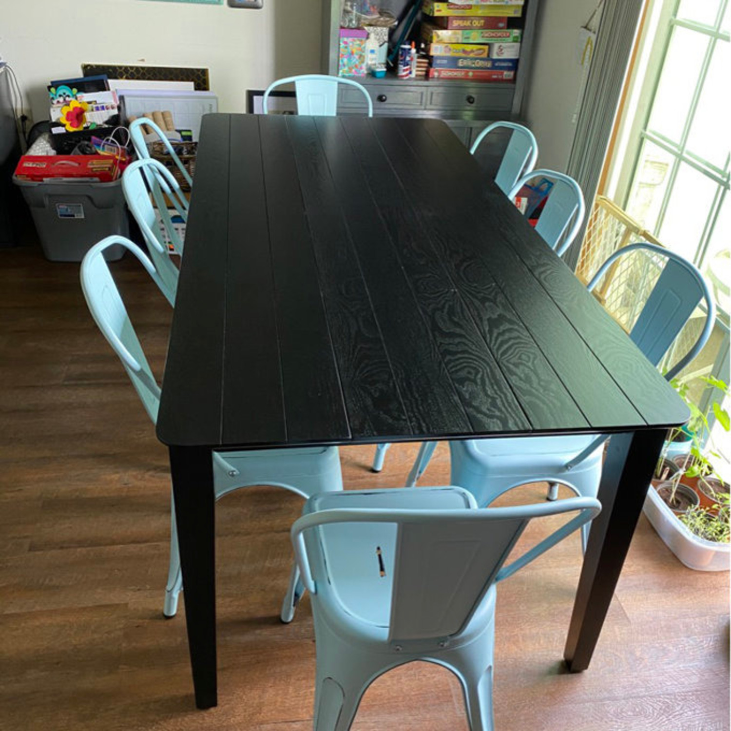 Wayfair Black Wood Dining Set - image-1