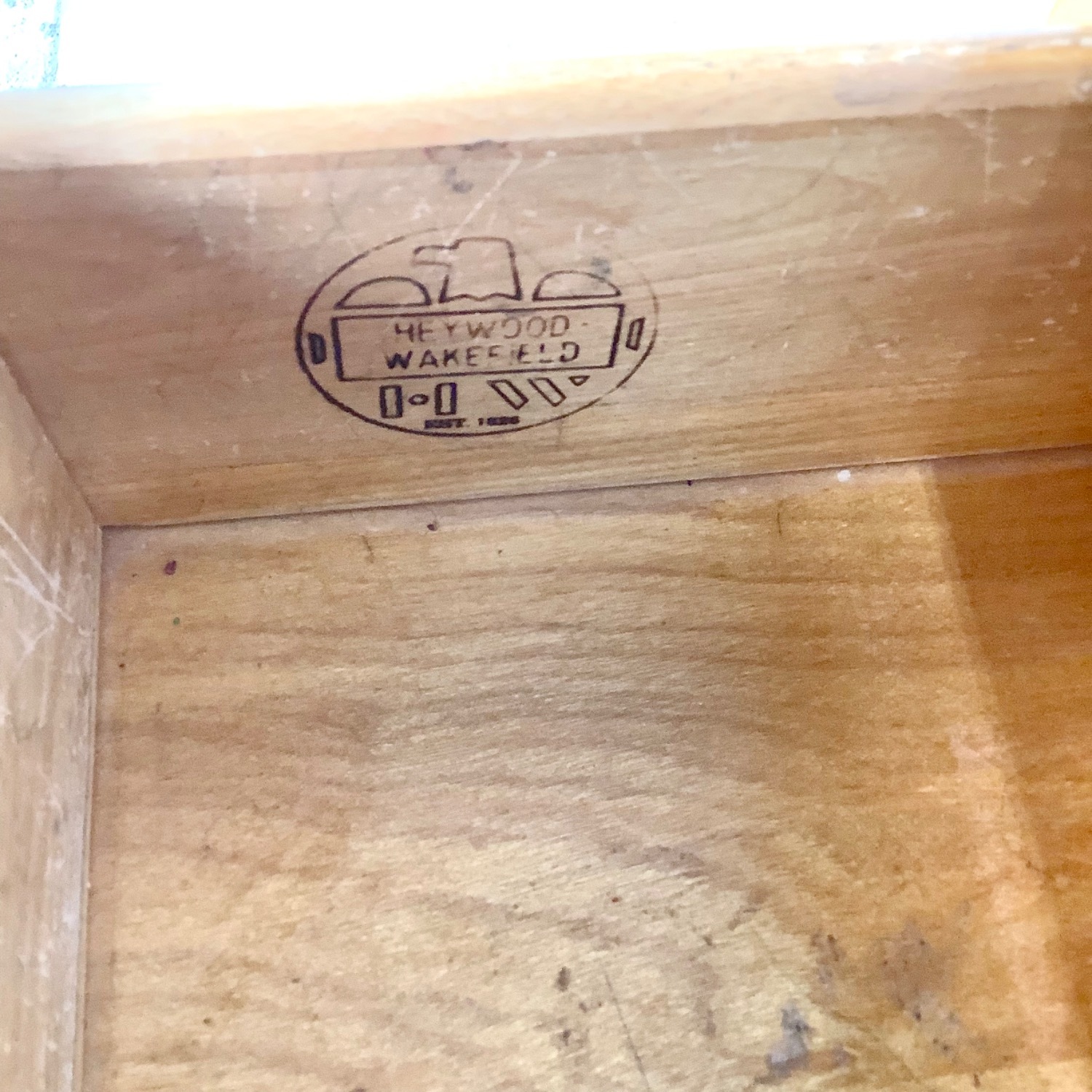 Vintage Heywood-Wakefield Wheat Nightstand - image-13