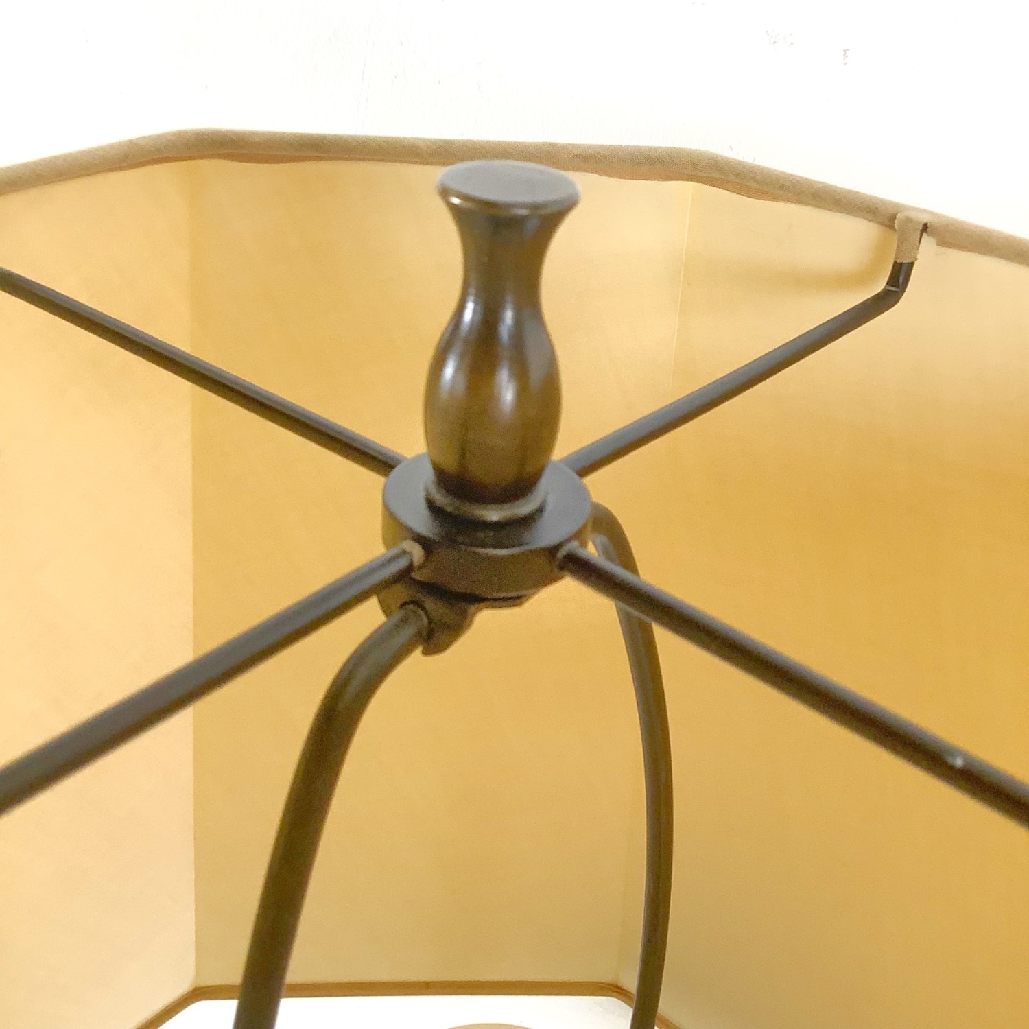 Mid-Century Walnut & Metal Sculptural Floor Lamp - image-12