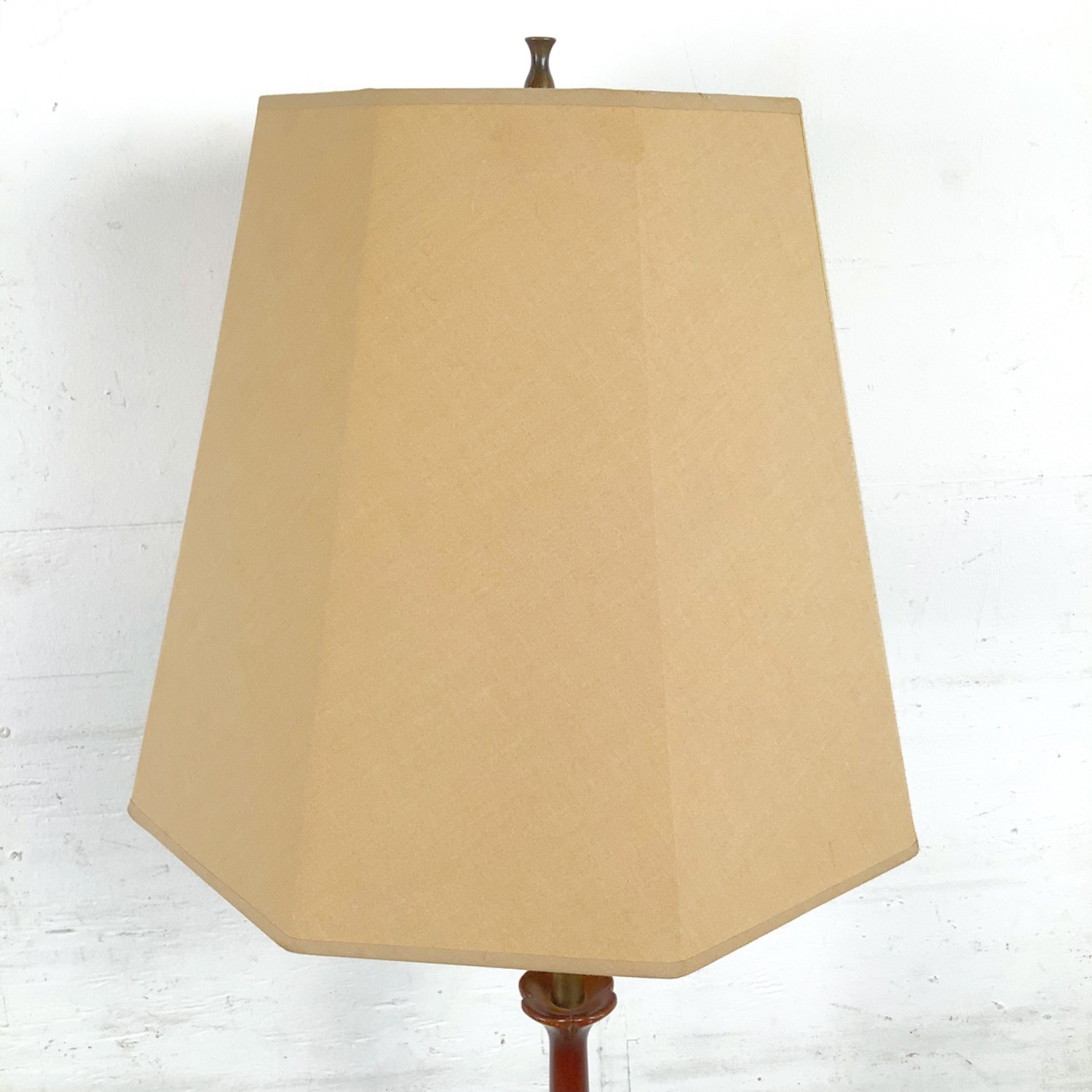 Mid-Century Walnut & Metal Sculptural Floor Lamp - image-11