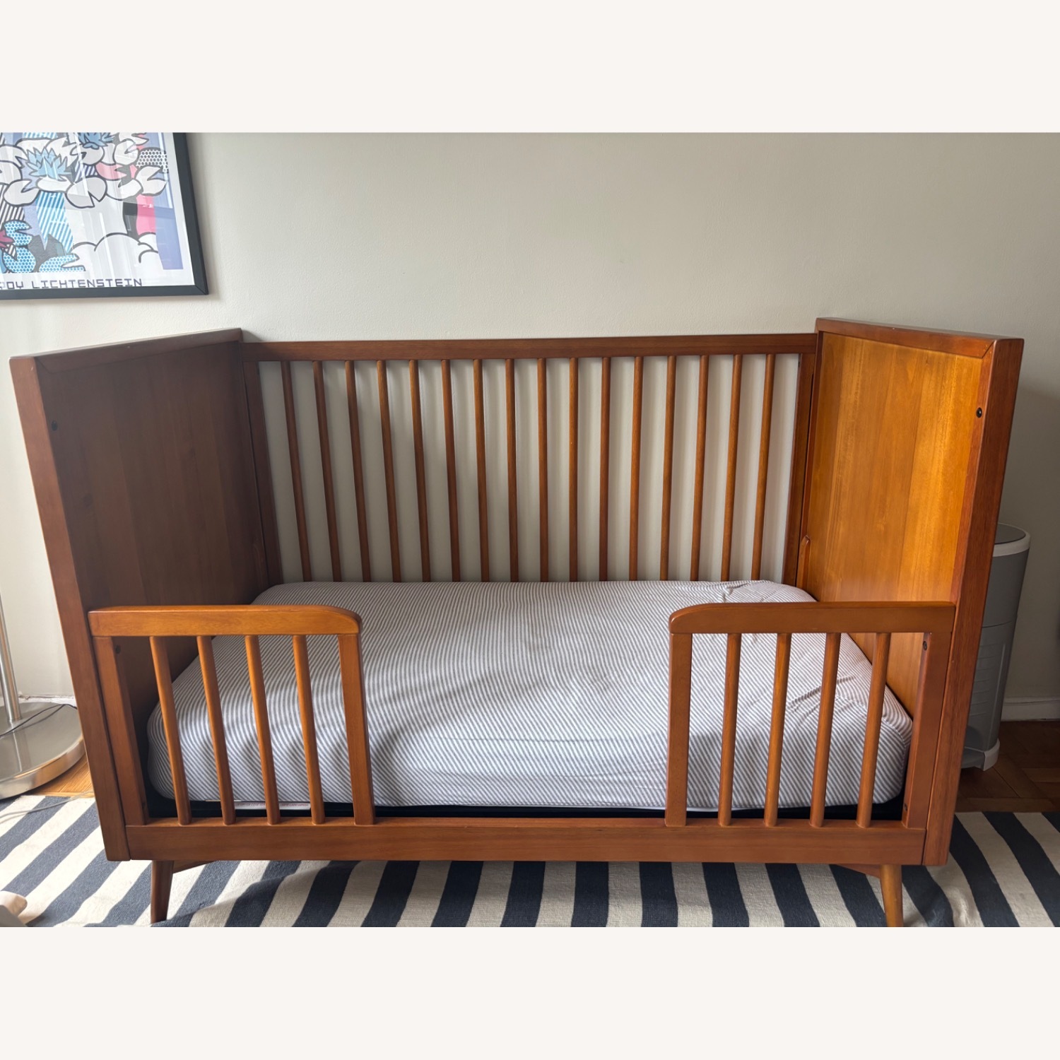 West Elm Midcentury Dark Brown Toddler Bed - image-2