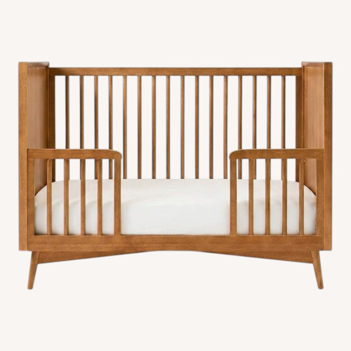 Used West Elm Midcentury Dark Brown Toddler Bed for sale on AptDeco