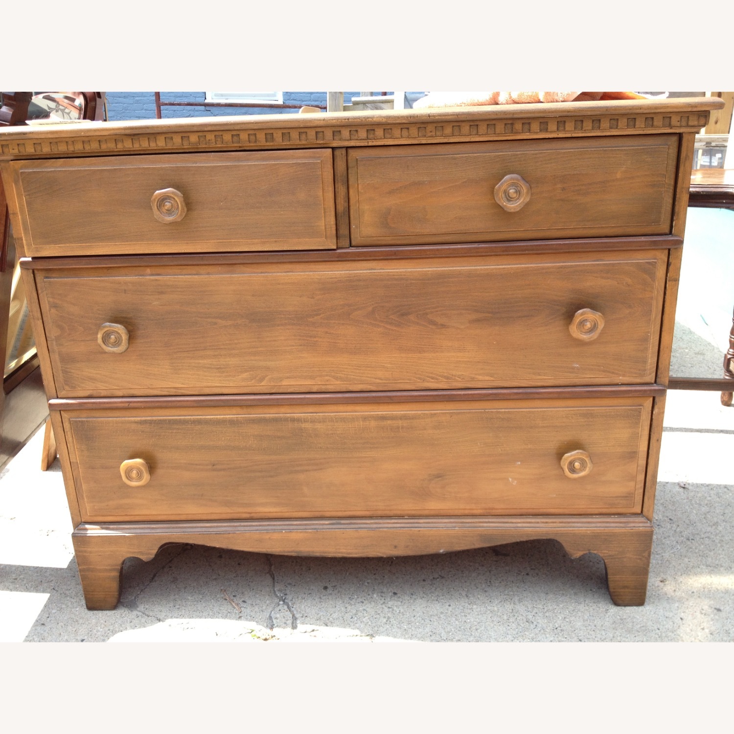 Antique Wood Dresser - image-2