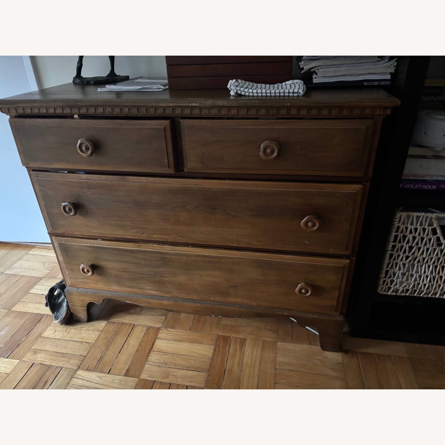 Antique Wood Dresser - image-1