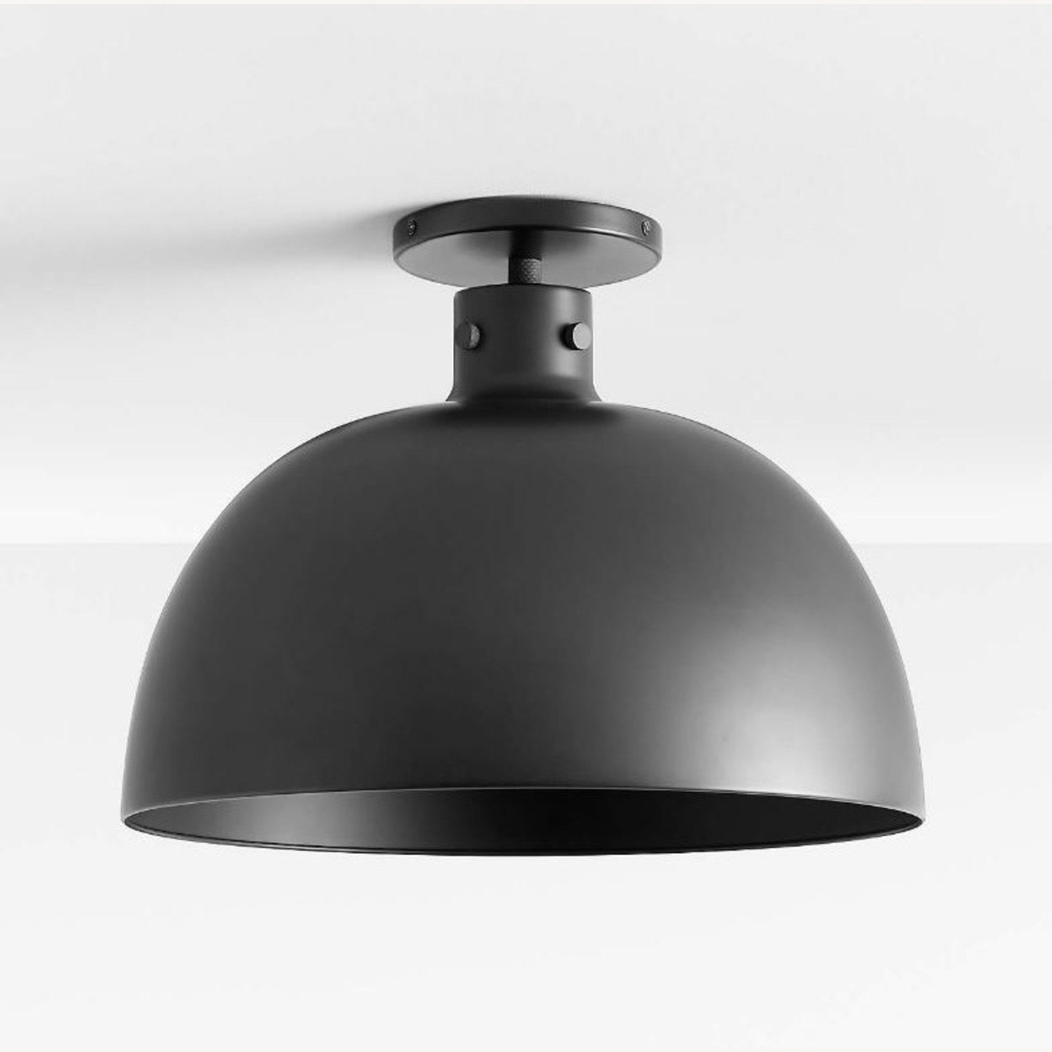 Crate & Barrel Black Metal Ceiling Lamp - image-2