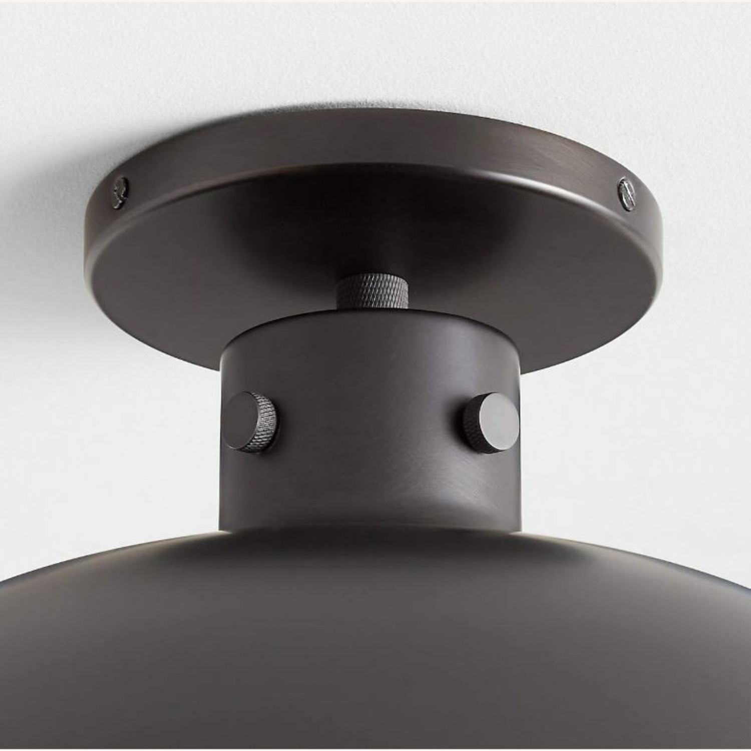 Crate & Barrel Black Metal Ceiling Lamp - image-3
