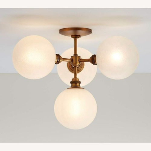 Used Crate & Barrel Bouldin Metal Ceiling Lamp for sale on AptDeco