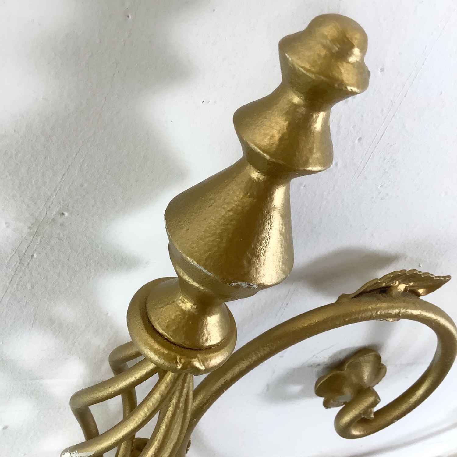 Vintage Gold Hollywood Regency Metal Headboard - image-14