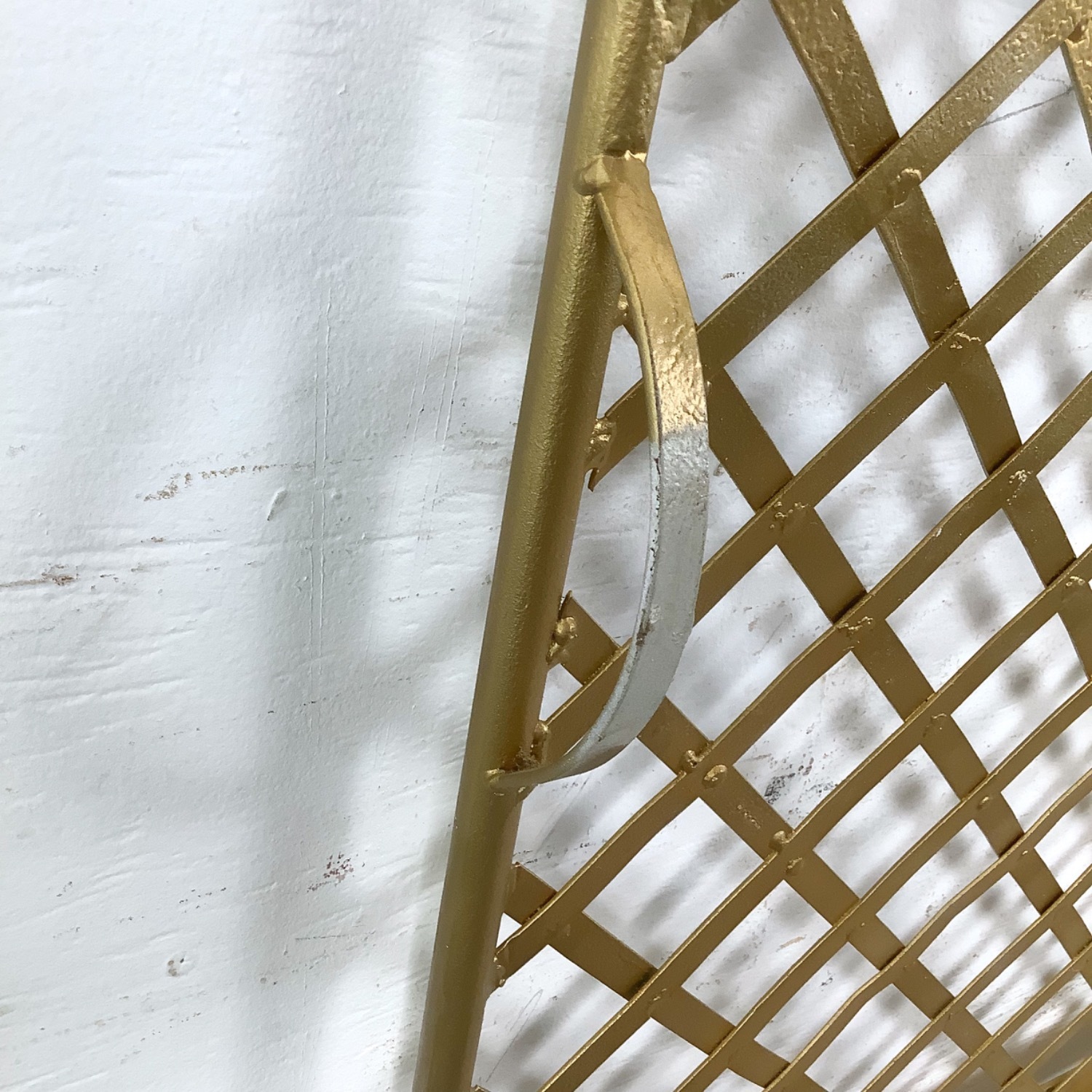 Vintage Gold Hollywood Regency Metal Headboard - image-18