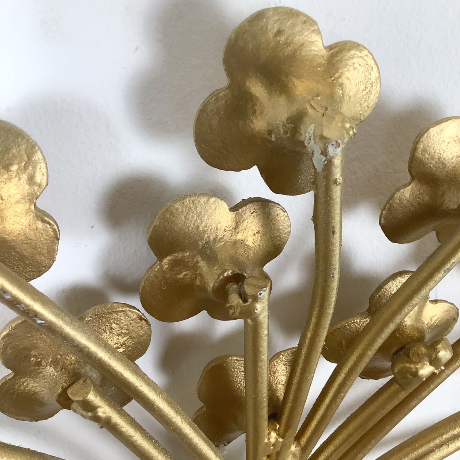 Vintage Gold Hollywood Regency Metal Headboard - image-15
