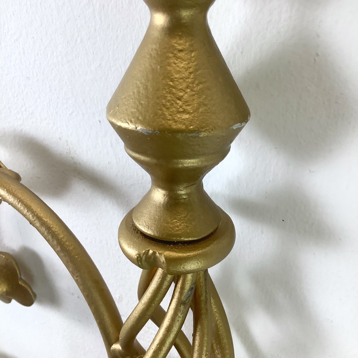 Vintage Gold Hollywood Regency Metal Headboard - image-17