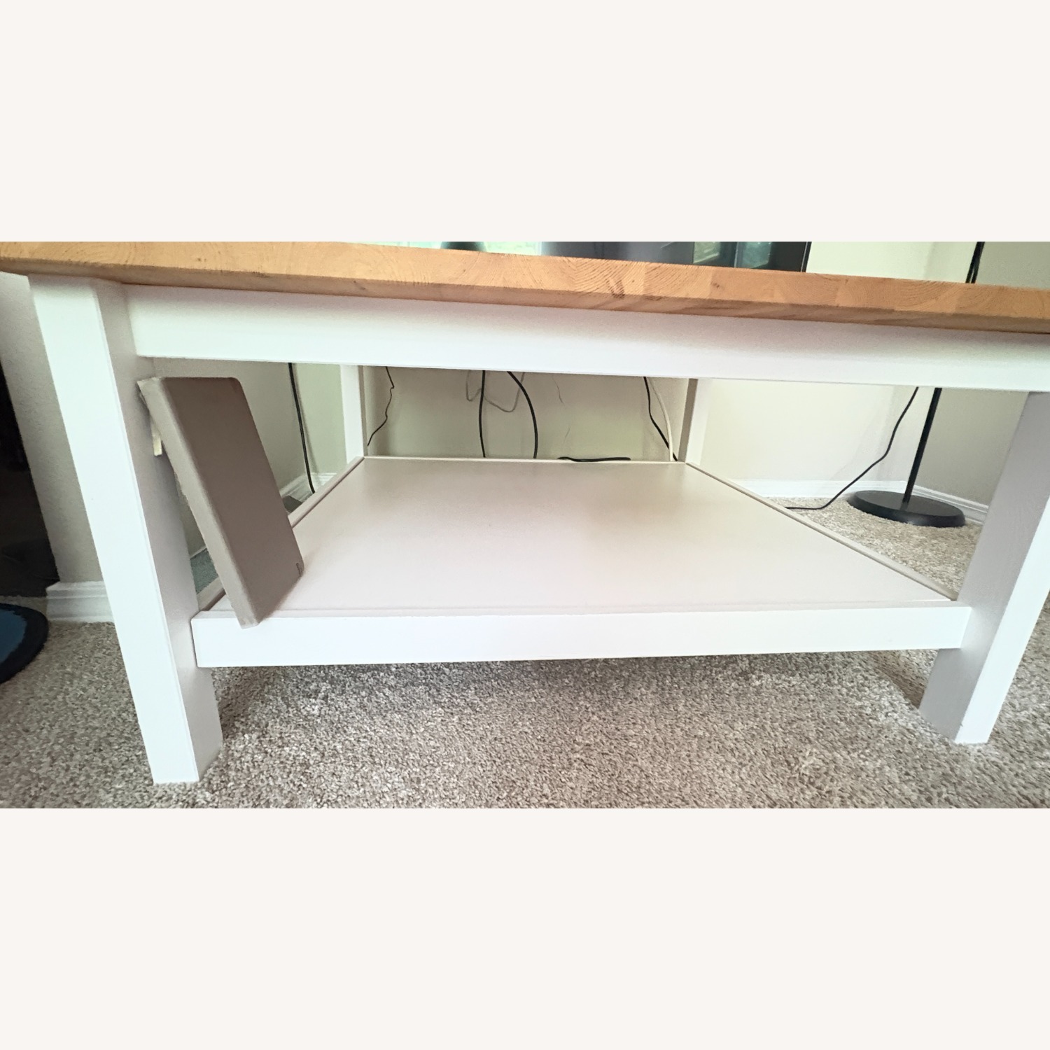 IKEA Hemnes White Wood Coffee Table - image-5