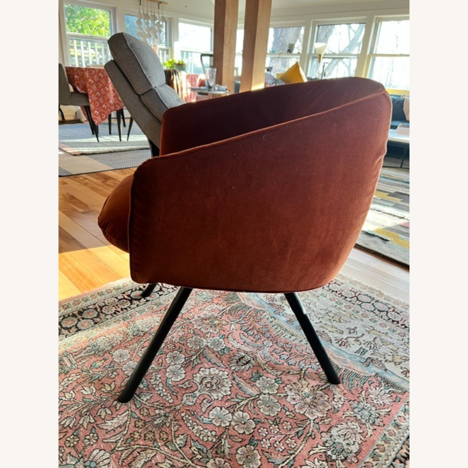 Allermuir Bastille Orange Fabric Accent Chair - image-3