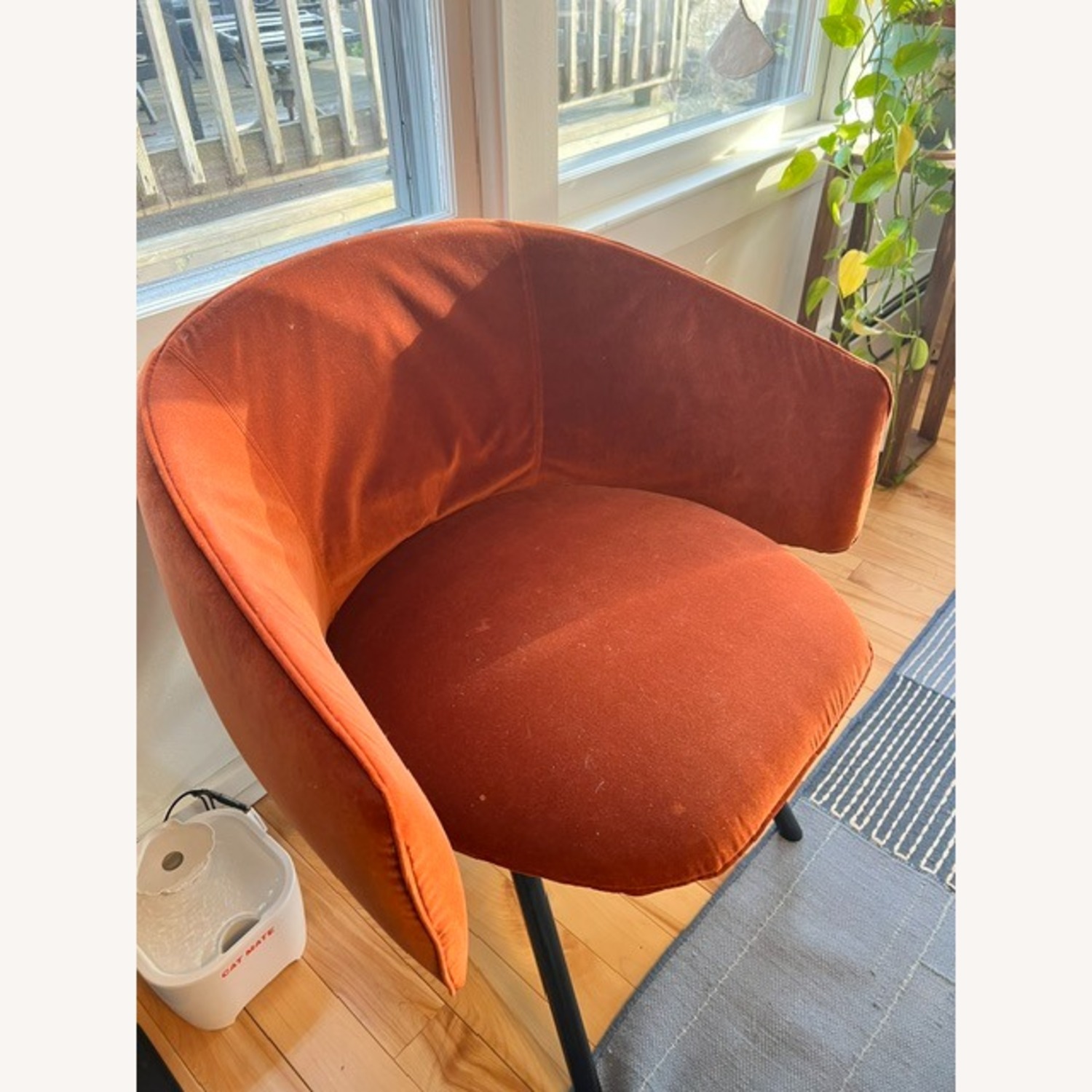 Allermuir Bastille Orange Fabric Accent Chair - image-8