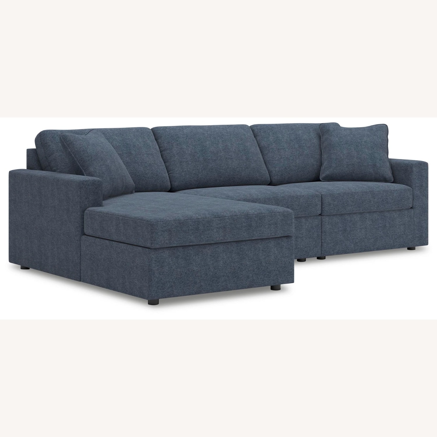 Ashley Furniture ModMax Blue Fabric 3+ Piece Sectional - image-1