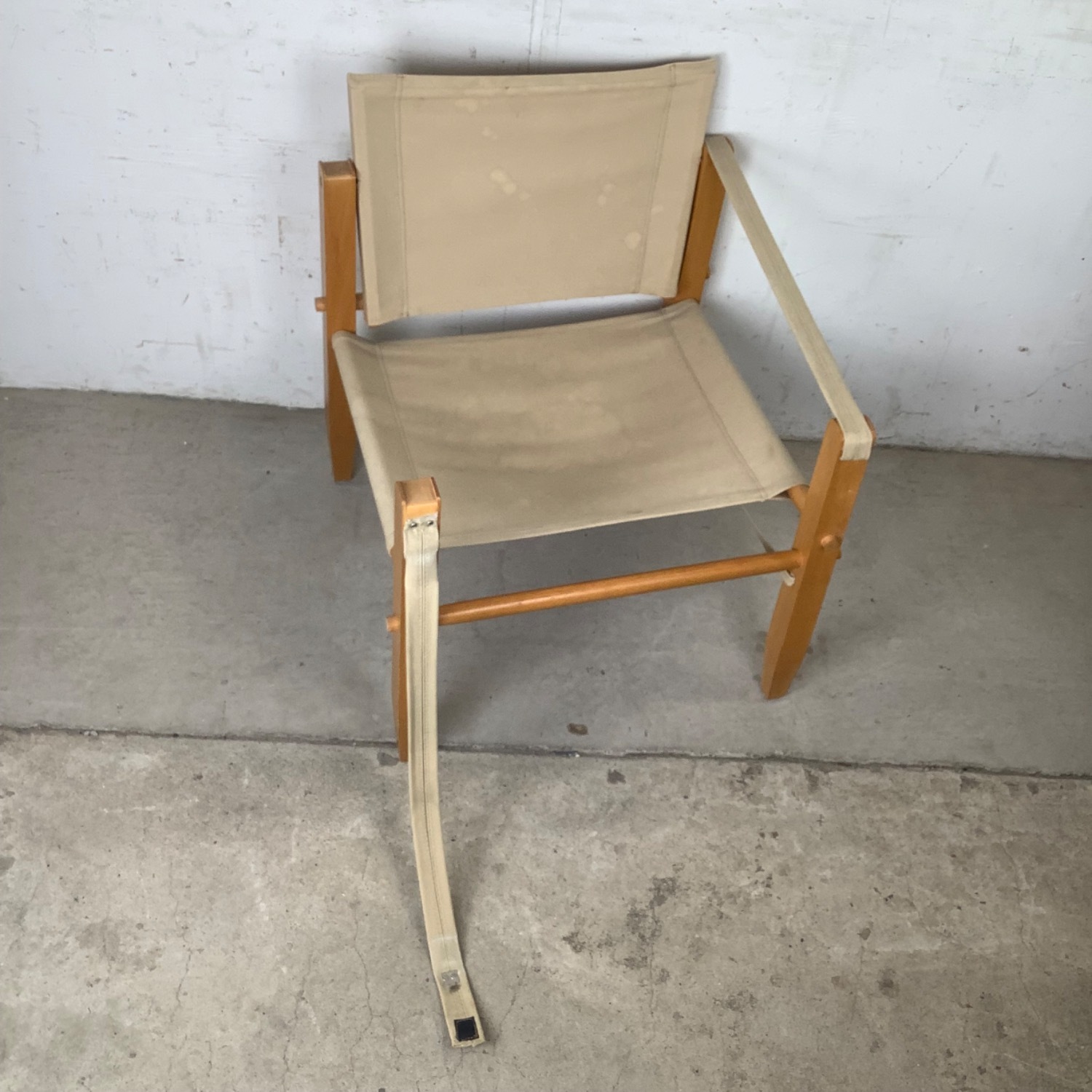Vintage Safari Lounge Chair in Scandinavian Style - image-9