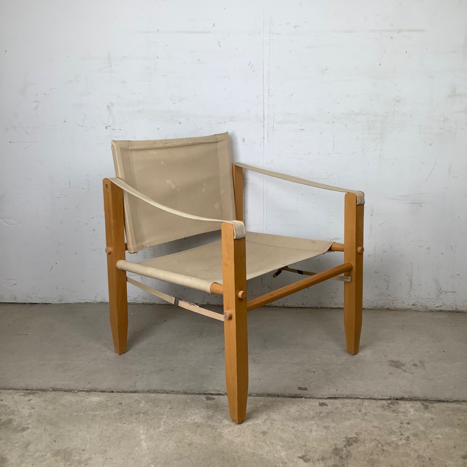 Vintage Safari Lounge Chair in Scandinavian Style - image-1
