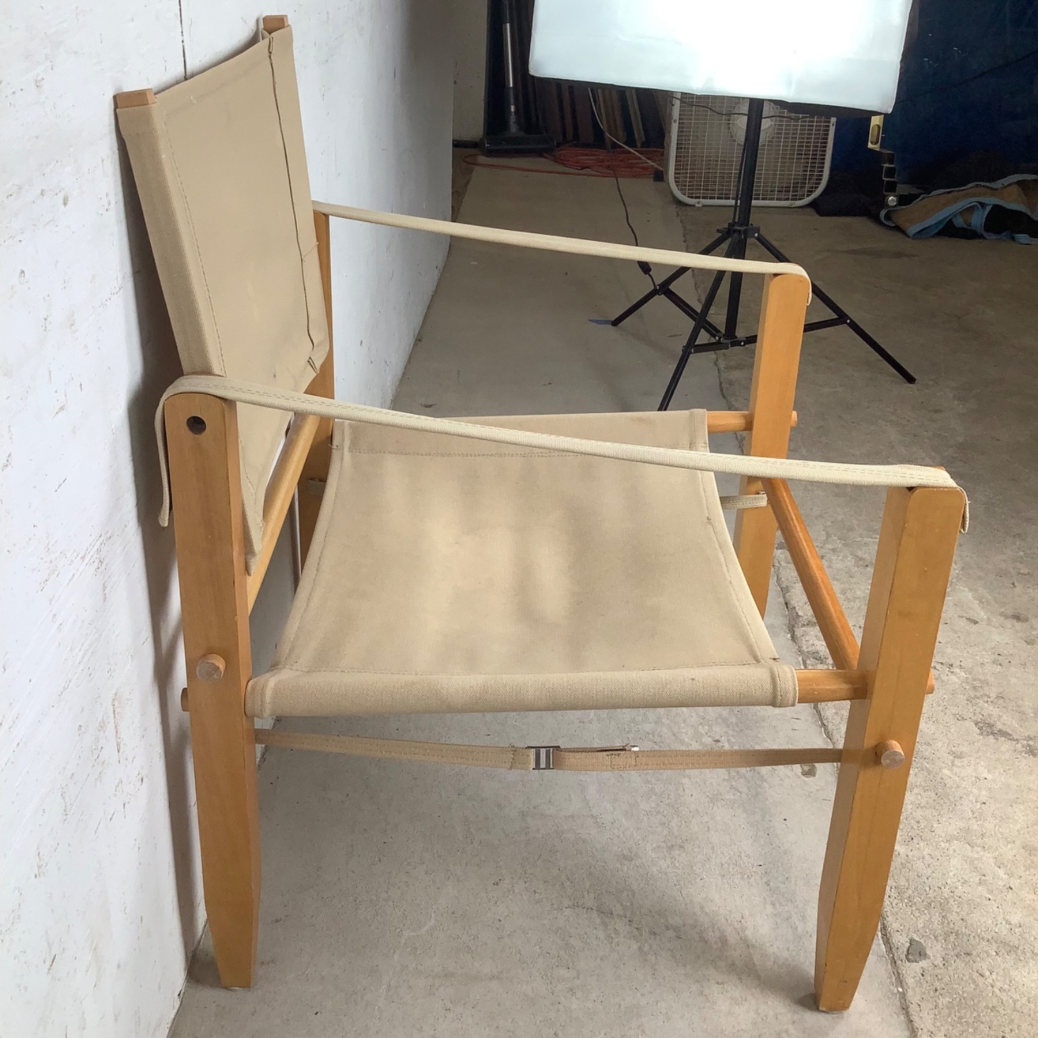 Vintage Safari Lounge Chair in Scandinavian Style - image-7