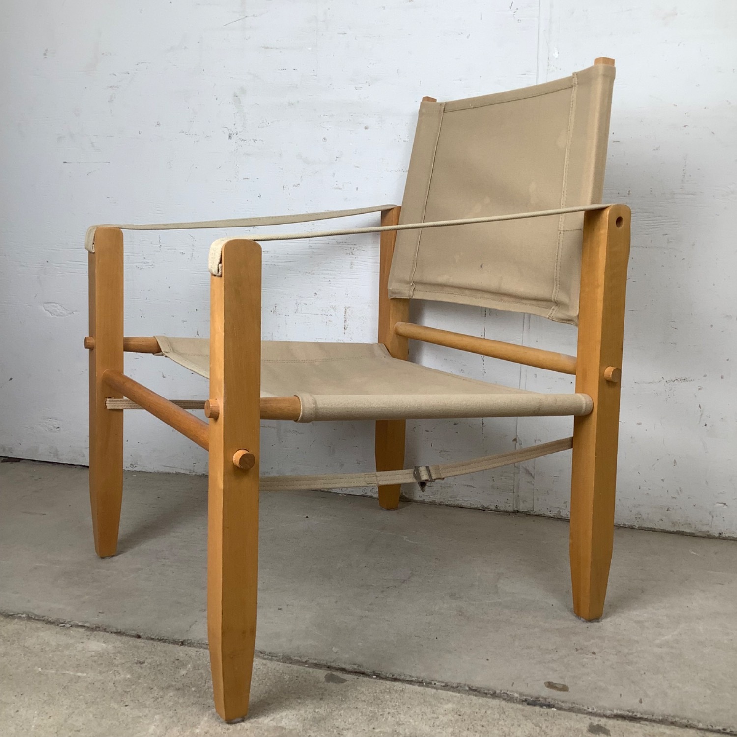 Vintage Safari Lounge Chair in Scandinavian Style - image-8