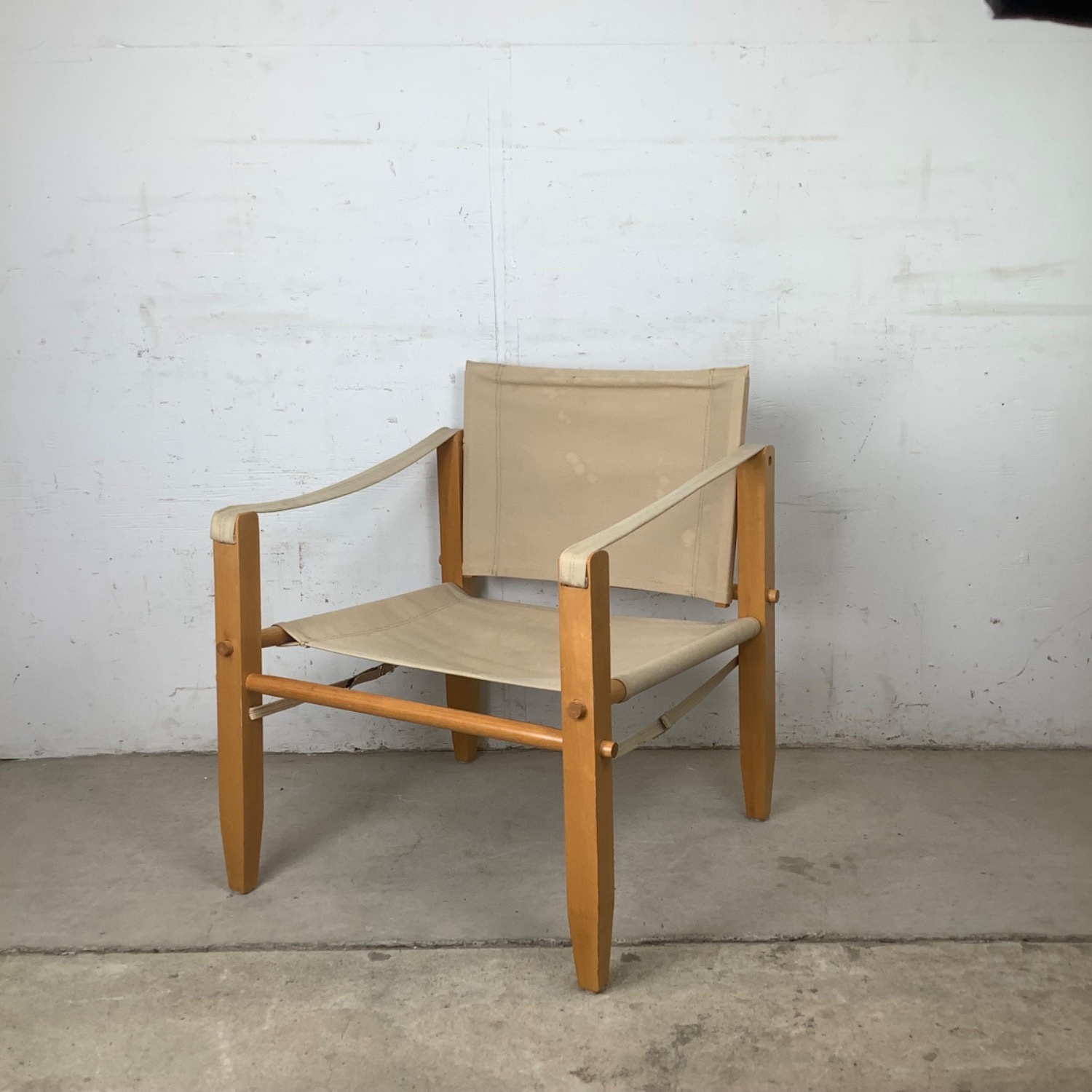 Vintage Safari Lounge Chair in Scandinavian Style - image-2