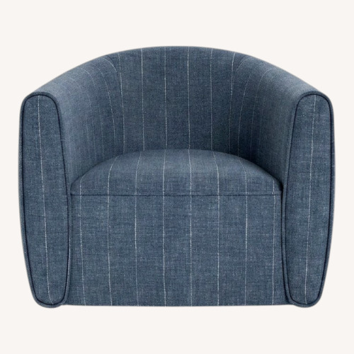 Used Interior Define Lawson Denim Fabric Accent Chairs for sale on AptDeco